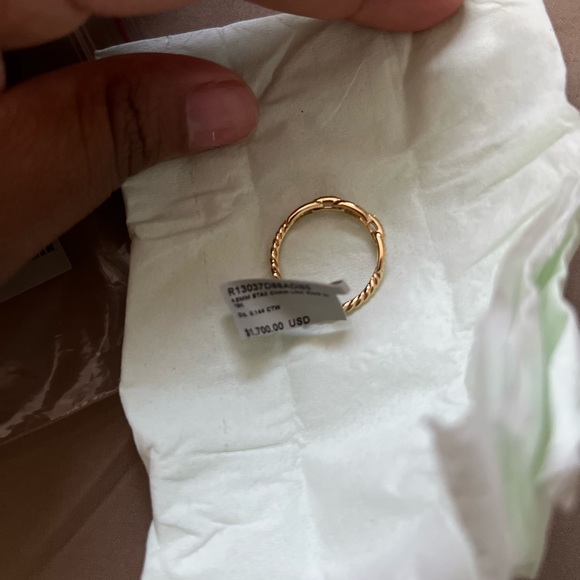 100% AUTHENTIC DAVID YURMAN STAX CHAIN LINK RING - Picture 3 of 9